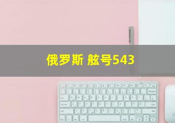 俄罗斯 舷号543